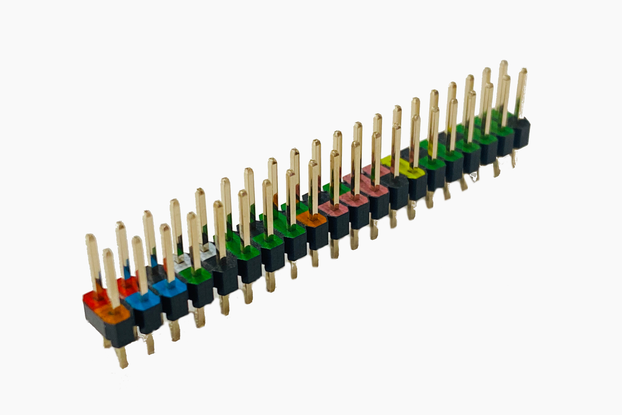Colorful 2x20 GPIO Header Pins for Raspberry Pi