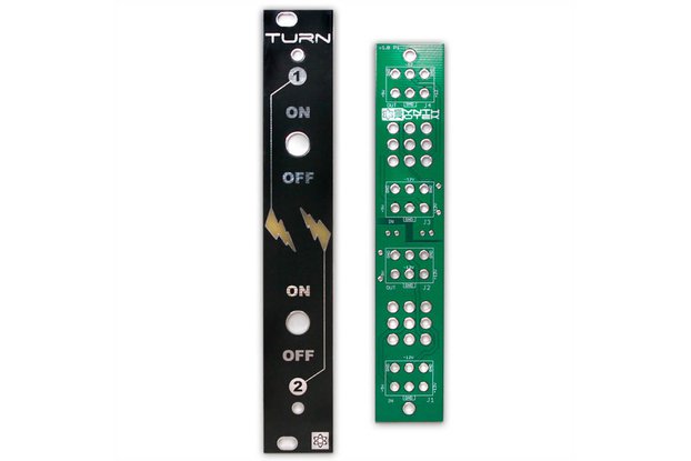 TURN Eurorack Power Startup Delay PCB and Panel