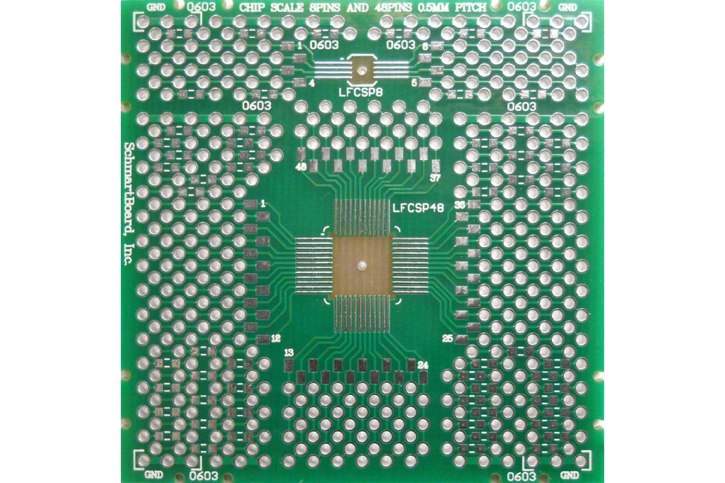 SchmartBoard|ez QFN/DFN 8-48 pin 0.5mm Pitch PCB 1