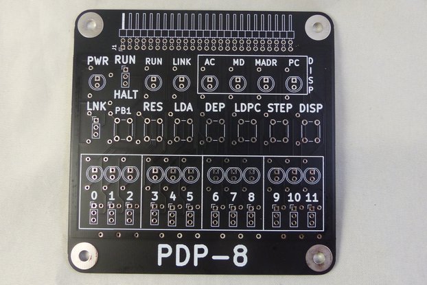 PDP-8 Front Panel for FPGA (PCB)
