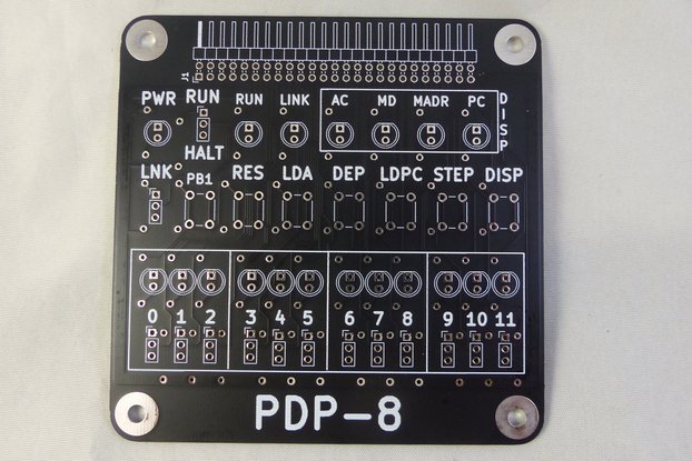PDP-8 Front Panel for FPGA (PCB)