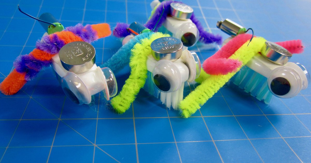 Bristlebot Kits 10 and 25 Packs (Classroom Set) from Brown Dog