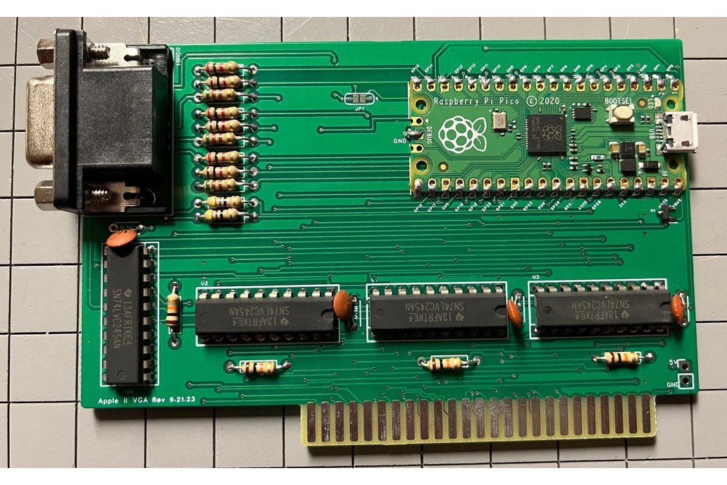 APPLE IIe VGA Graphics Card Build and Programmed 1
