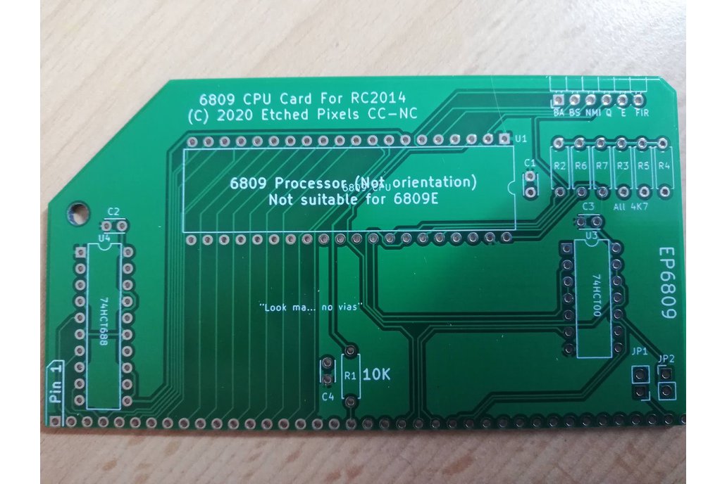 6309/6809 CPU card for RC2014™ PCB Only 1
