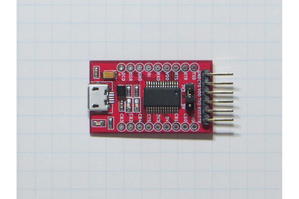 Ftdi Ft232rl Usb To Ttl Serial Adapter 3 3v And 5v From Elecdev On Tindie