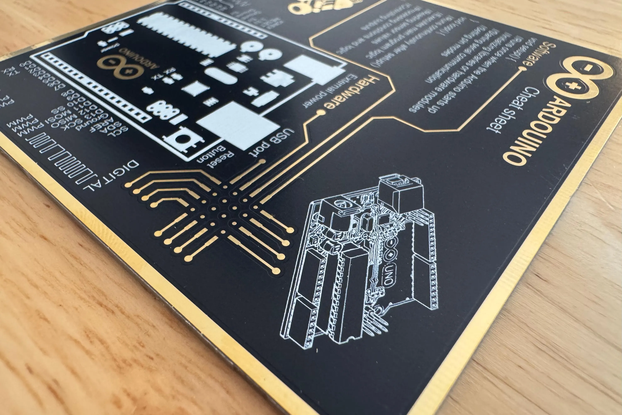 Arduino PCB Cheat Sheet Coasters