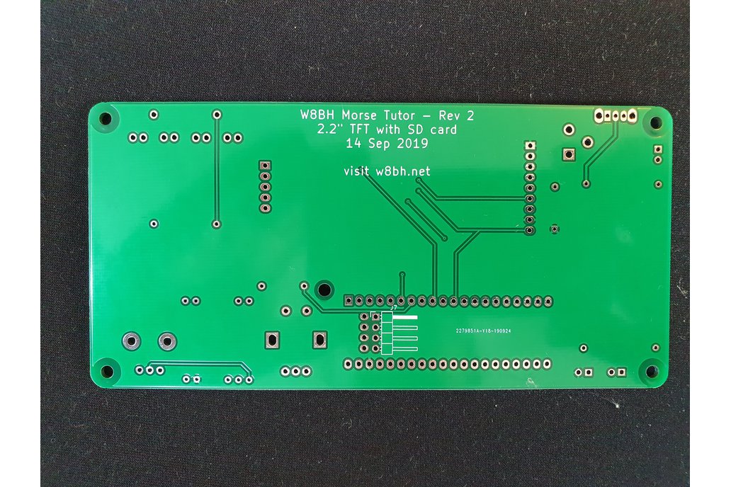 PCB for W8BH Morse Code Tutor 1