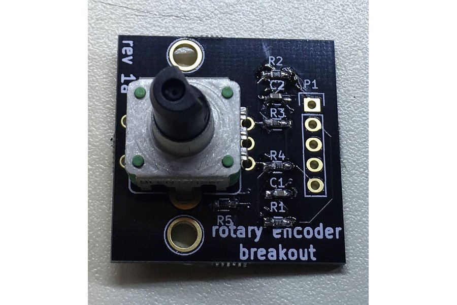Mountable rotary encoder breakout from 9monkeys on Tindie
