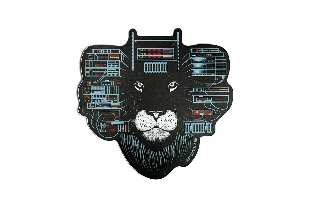 Maneframe Lion Vinyl Sticker 1
