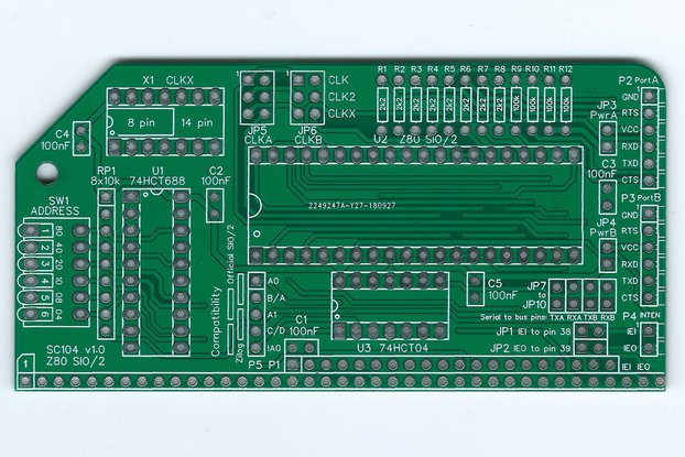 SC104 Z80 SIO/2 Board for RC2014