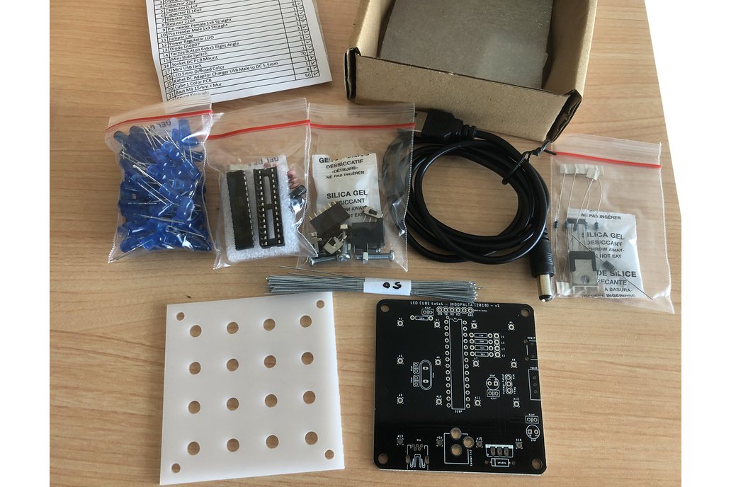 LED Cube Kit 4x4x4 1 Color Arduino Compatible 1