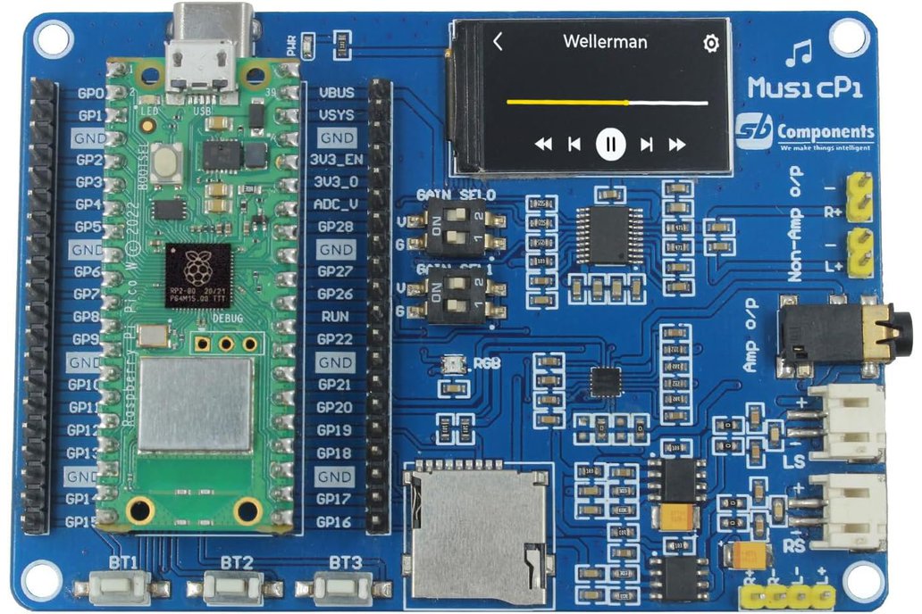 MusicPi with Pi Pico W Audio Expansion Board 1
