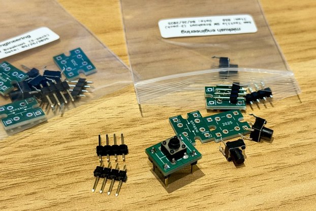 6mm Tactile Switch Breakout (Qty: 3)
