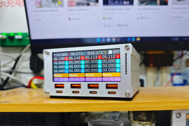 Color screen desktop charging station