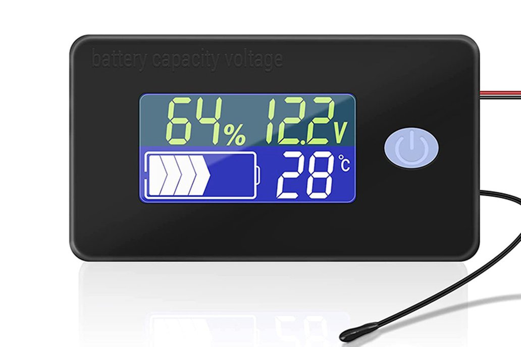 Battery Meter Voltage Temperature Gauge Indicator 1