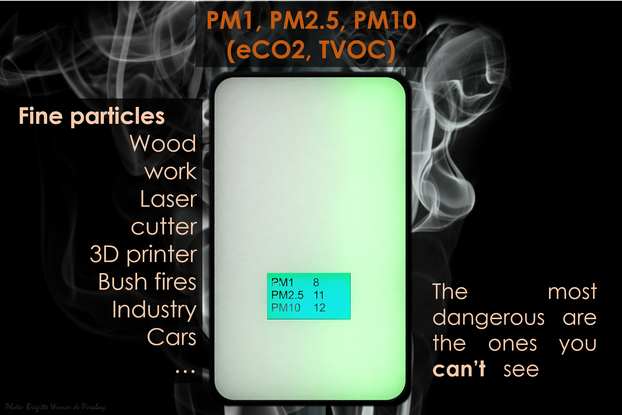 Air quality PM2.5 PM1 over WiFi MQTT