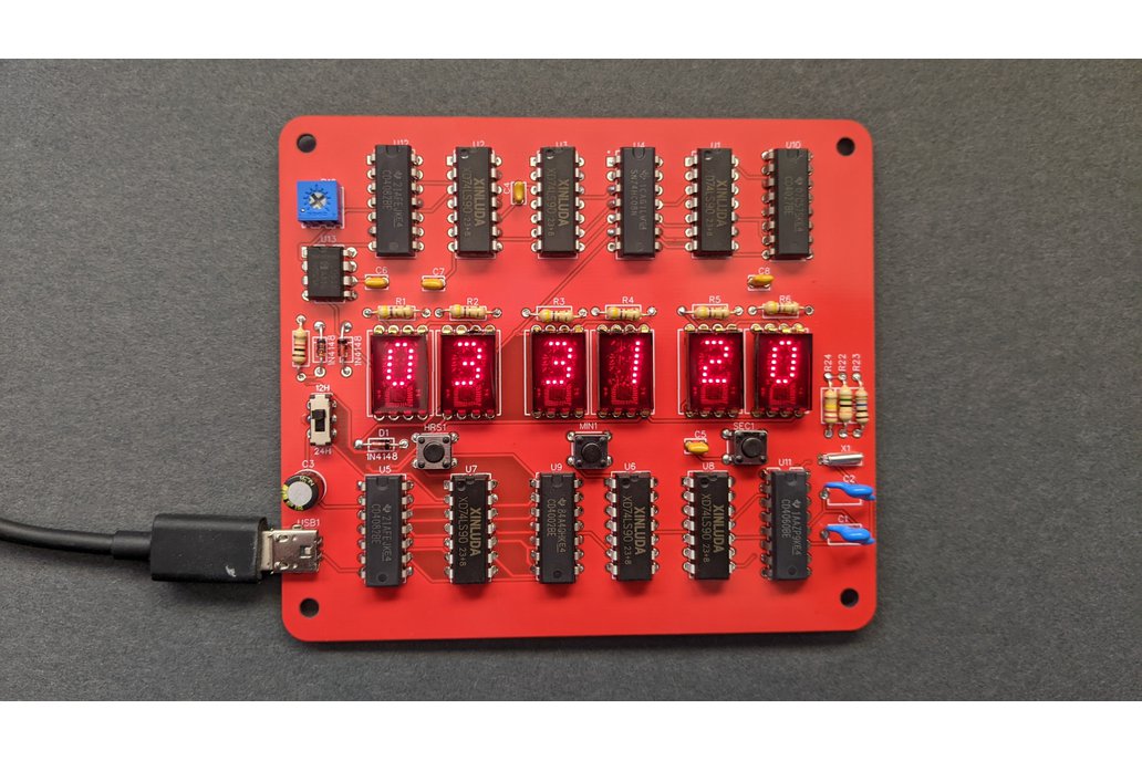 6 Digit Hewlett Packard HDSP Clock Soldering Kit 1