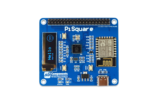 PiSquare - RP2040 & ESP-12E Based Raspberry Pi HAT