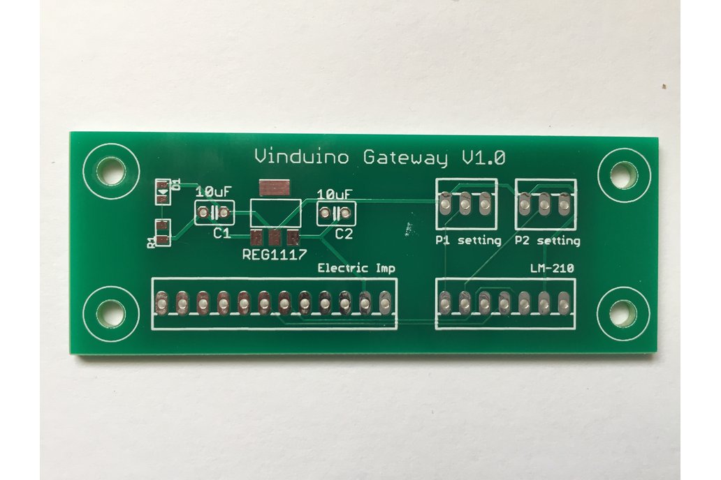 Vinduino Low-Cost LoRaLAN Gateway PCB 1