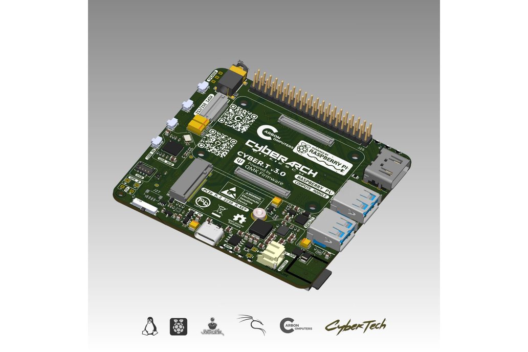 CM5 AIO - Carrier with built-in BMS, USB 3.0, M.2 1