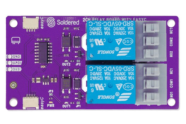 2-channel relay board with easyC