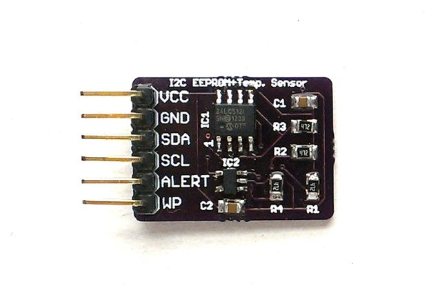 I2C EEPROM + Temperature Sensor Module