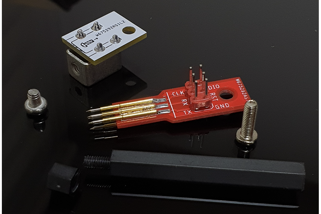 6 pin Pogo pins interface for SWD programmer UART 1