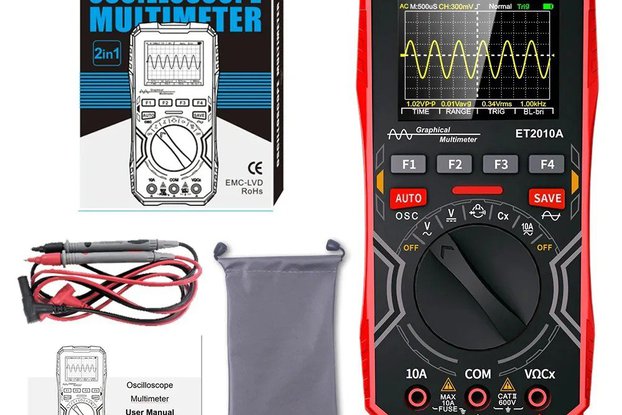 ET2010A 2 IN 1 Digital Oscilloscope Multimeter