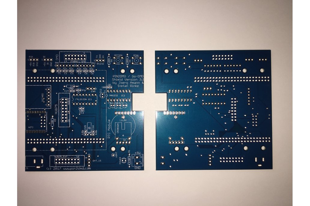 Pin2DMD / goDMD v3.1 bare blue PCB 1