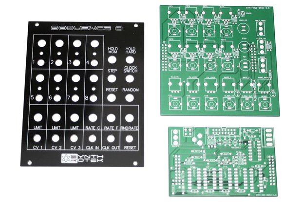 Sequence 8 Analog 8-Step Sequencer PCBs & Panel