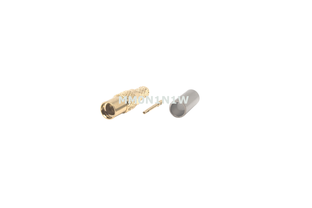 MMCX Female Jack Straight Connector Crimp-4pcs 1
