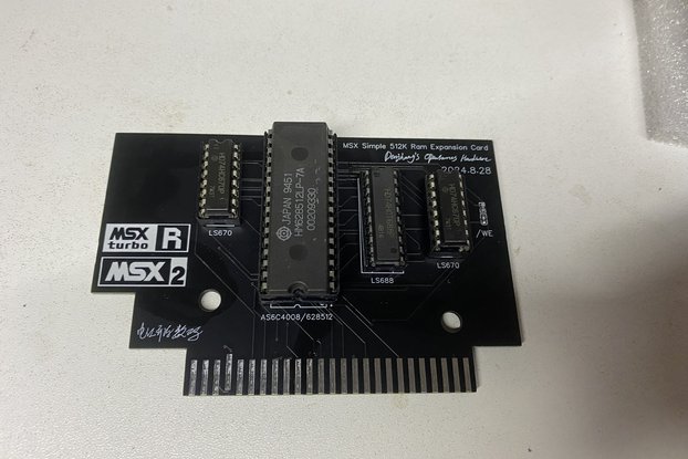 MSX Simple 512/1024K Memory Mapper Cartridge