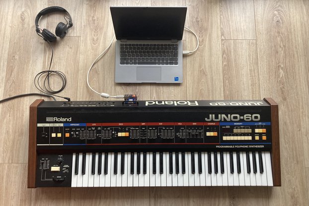 USB MIDI DCB adaptor for Roland Juno 60