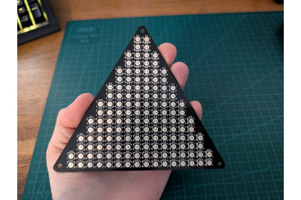Triangle leds matrix - 144 WS2812B-B/W 1