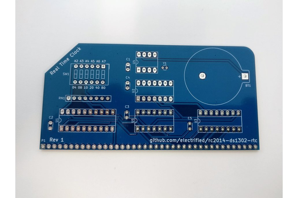 Real Time Clock PCB for the RC2014 Computer 1