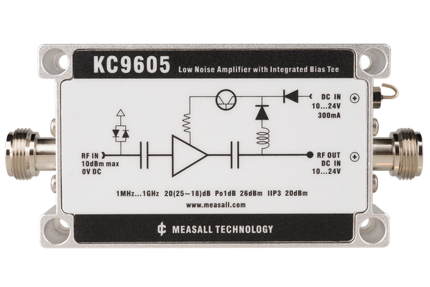 LNA Coaxial Cable Powered PreAmp KC9605 1GHz 20dB