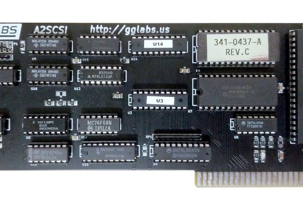 A2SCSI - SCSI Card for Apple II IIgs IIe II+