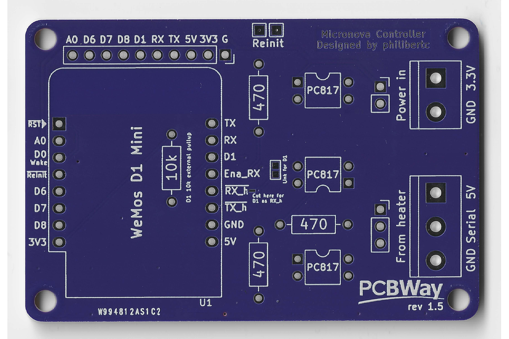 Micronova pellet stove controller 1