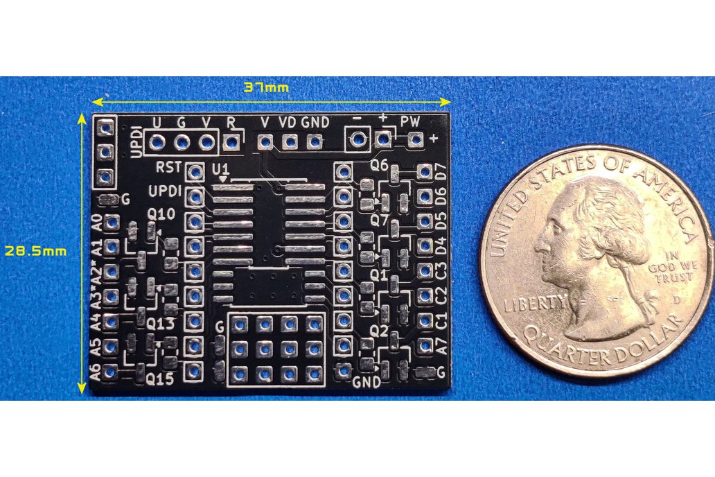 AVR SOIC20 Development Board 1