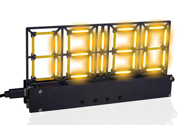 DIY LED Ceramic Filament Clock Kit