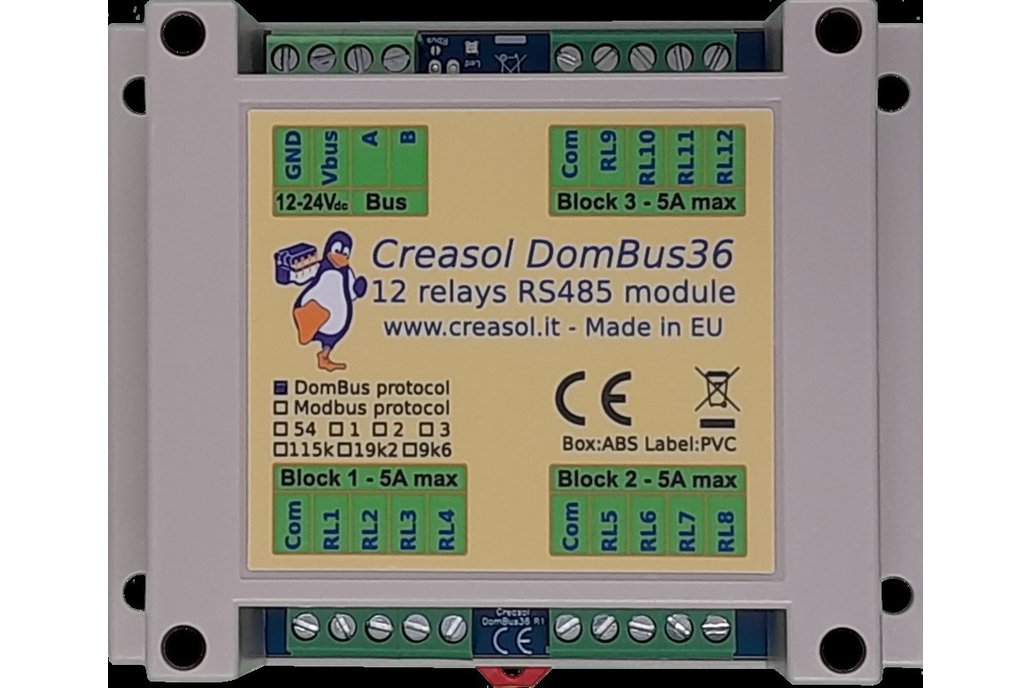 DomBus36 - 12 relays smart module 1