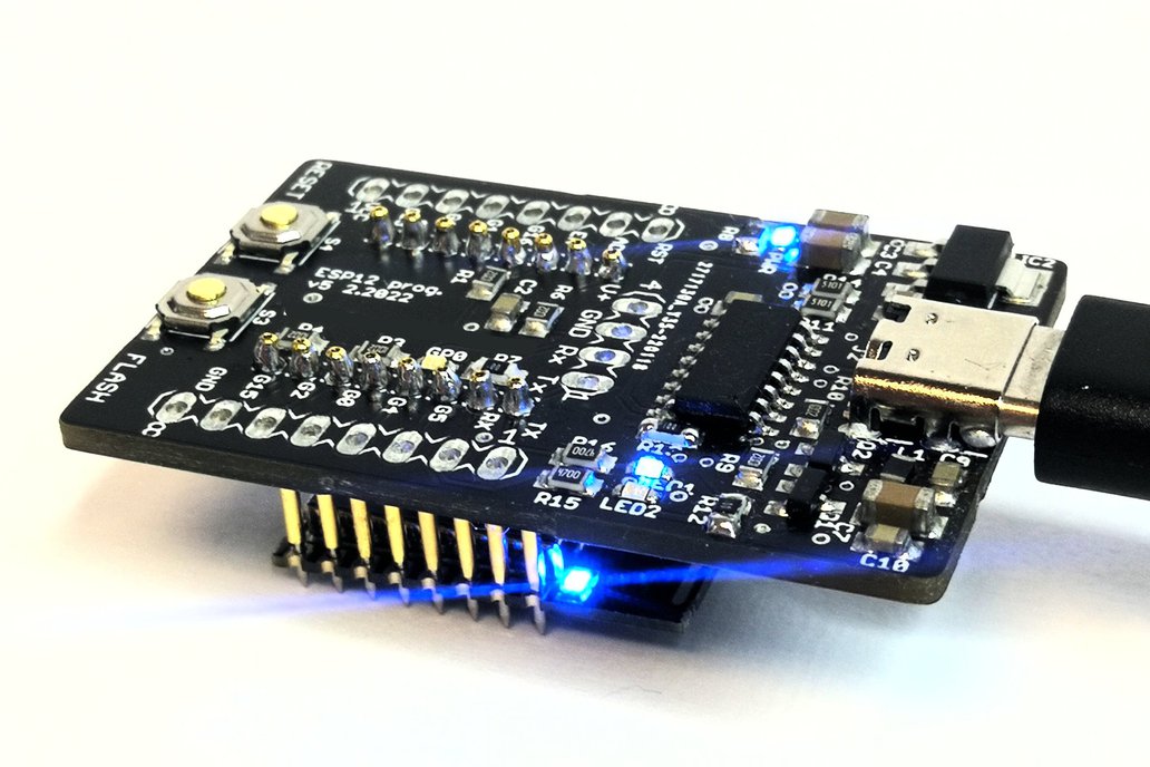 USB ESP12 programmer board with pogo pins 1