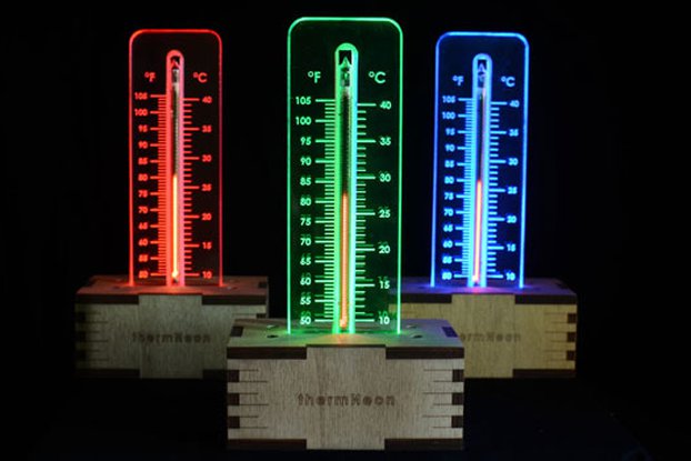 thermNeon - the neon nixie room thermometer