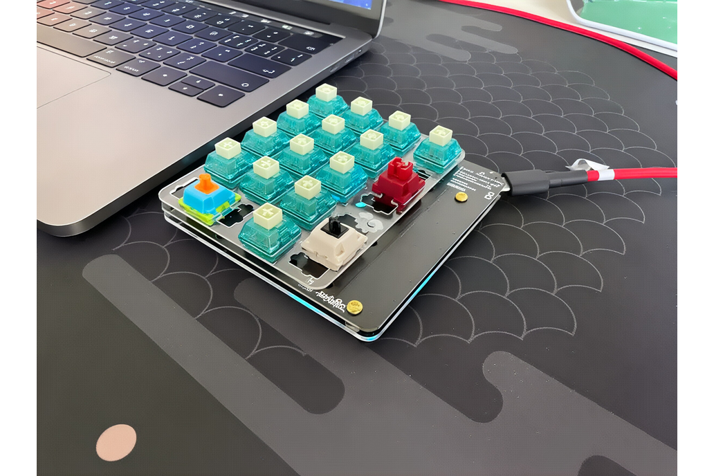 DIY mechanical mini keyboard with touchpad scrolli 1