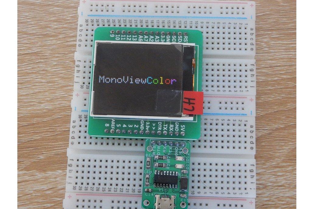 monoViewColor- An arduino with LCD display 1