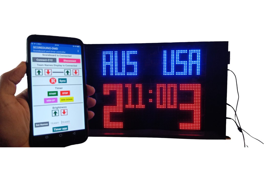 DIY Digital Soccer Scoreboard 2xModules-64cmx48cm 1