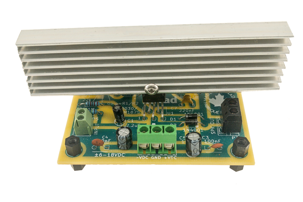 Audio Amplifier LM1875 ClassAB Assembled PCB Board 1