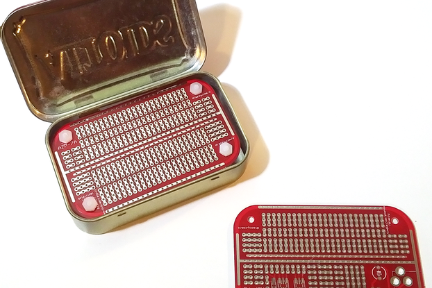 Mint-tin size prototyping board
