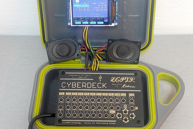 ZEPIR - Cyberdeck Raspberry Pi GPIO Keyboard & LCD