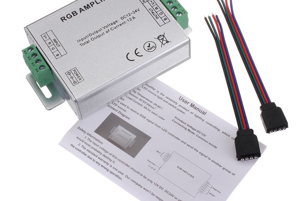 RGB SMD 5050 LED Strips Light Signal Amplifier 12V